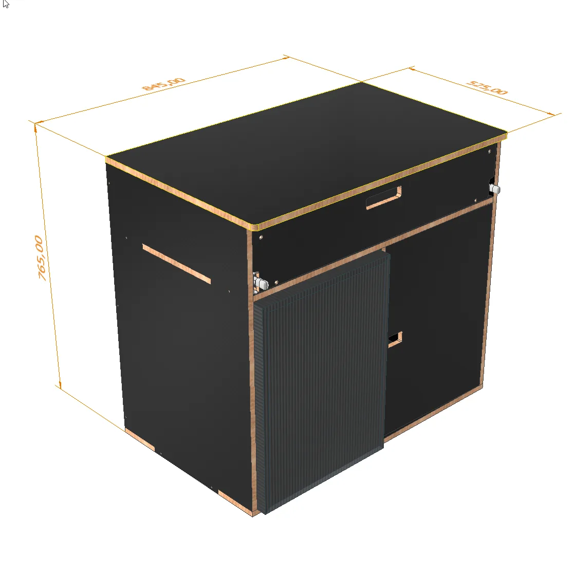 FRIGGA - Fridge cabinet, with drawer and cupboard — image 3